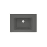 Real Stone Zenıth 65 Etajerli Gri Granit Banyo Lavabosu 65X45
