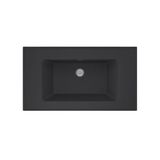 Real Stone Zenıth 80 Etajerli Antrasit Granit Banyo Lavabosu 80X45