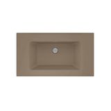 Real Stone Zenıth 80 Etajerli Cappuccino Granit Banyo Lavabosu 80X45