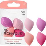 Real Techniques Çok Renkli 4 Mini Miracle Complexion Makyaj Süngeri 1 Paket Hedefli Uygulama