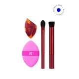 Real Techniques Merry Must Haves Mürdüm 4'lü Makyaj Fırça Ve Sünger Seti