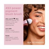 Real Techniques Power Pigment Allık Makyaj Fırçası, Sıvı ve Krem Allık Için Yanak Fırçası, Yoğun, Sentetik Kıllar, Hassas Uygulama Için Benzersiz Sivri Şekil, Vegan ve Zulüm Içermez, 1 Adet - Option-1