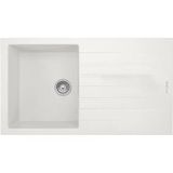 REAL TROYA 86 GRANİT EVİYE P004 BEYAZ Tezgah Üstü 86x50 Cm