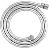 Realflex Twistfree Lüx PVC Duş Hortumu/Duş Spirali/Paslanmaz Bağlantı Uçlu 150 Cm Gümüş