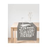 RealHomes 309 Home Sweet Home Dijital Baskılı Dekoratif Süet Runner