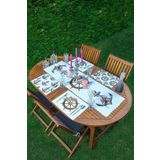 RealHomes 4+1 Çapa & Dümen Özel Tasarımlı Amerikan Servis & Runner Seti, ServisRunner-Set305