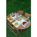 RealHomes 4+1 Etnik Çizimli Özel Tasarım Amerikan Servis & Runner Seti