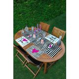 RealHomes 4+1 I Love You Tasarımlı Amerikan Servis & Runner Seti