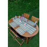 RealHomes 4+1 Özel Tasarım Iskandinav Tasarımlı Amerikan Servis & Runner Seti, ServisRunner-Set356