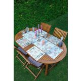 RealHomes 4+1 Soft Pembe Gül Tasarımlı Amerikan Servis & Runner Seti