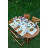 RealHomes 4+1 Soyut Renk Temalı Amerikan Servis & Runner Seti