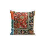 RealHomes Antika Temalı Etnik Motifli Kilim Desenli Dijital Baskılı Yastık Kırlent Kılıfı