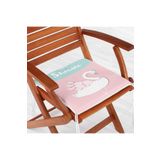 RealHomes Baby Shower Temalı Kuğu Desenli Özel Tasarımlı Çocuk Odası Fermuarlı Sandalye Minderi, Rh-Frm4566
