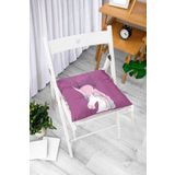 RealHomes Baby Shower Unicorn At Desenli Çocuk Odası Pofidik Sandalye Minderi