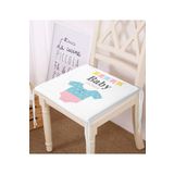 RealHomes Beyaz Zemin Bebek Kıyafeti Baby Shower Tasarımlı Çocuk Odası Fermuarlı Sandalye Minderi