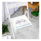 Realhomes Beyaz Zeminde Baby Shower Özel Tasarım Modern Fermuarlı Sandalye Minderi