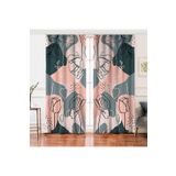 RealHomes Çift Kanat Bohemian Özel Tasarım Dijital Baskılı Fon Perde, Rh-PerdeCift-5759-140x200cm