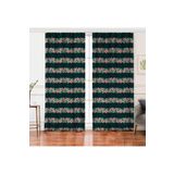 RealHomes Çift Kanat Renkli Zemin Üzerinde Çiçek Desenli Dijital Baskılı Fon Perde, Rh-PerdeCift-7280-140x200cm