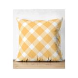 RealHomes Çift Taraflı Beyaz Zemin Üzerinde Renkli Geometrik Desenli Dijital Baskılı Modern Süet Yastık Kılıfı, Suet-K-7623