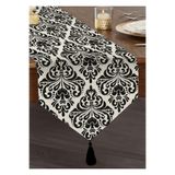 Realhomes Damask Motifli Modern Püsküllü Şönil Üçgen Runner