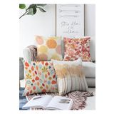 Realhomes Dekoratif 4'lü Çift Taraflı Raşel Örme Yastık Kırlent Kılıf Seti