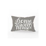 RealHomes DIK-309 Home Sweet Home Dijital Baskılı Dekoratif Dikdörtgen Kırlent Kılıfı