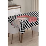RealHomes Fashion Girl Dijital Baskılı 3D 140x180 cm Masa Örtüsü