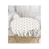 RealHomes Flower & Çiçek Demetleri Özel Tasarım Dijital Baskılı Modern Yuvarlak Masa Örtüsü - Çap 140cm, MasaYuv-10213-140x140cm