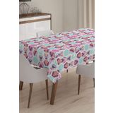 RealHomes Geometrik Desenli Dijital Baskılı 3D 120x140 cm Masa Örtüsü
