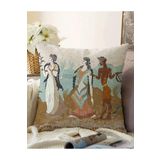 RealHomes Girit Uygarlığı With Minoan Motif Modern Çift Taraflı Raşel Örme Yastık Kılıfı, Sonil-K5066-43x43cm