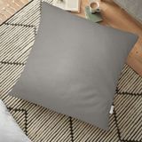RealHomes Gri Dijital Baskılı Dekoratif 70x70 cm Yer Minderi