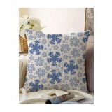 RealHomes Gri Kot Zemin Üzerinde Kristal Taneleri Motifli Çift Taraflı Raşel Örme Kırlent Kılıfı, Sonil-K5404-43x43cm