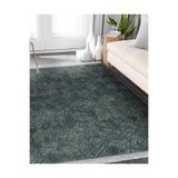 RealHomes Haki Zemin Örgü Motifli Kilim Desenli Etnik Motifler Vintage Oturma Odası Kaymaz Taban Saçaklı Halı HaliDik-Deluxe-11975, 80 x 120