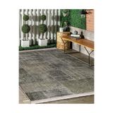 RealHomes Haki Zeminde Patchwork Motifli Etnik Desenli Vintage Klasik Yatak Odası Mutfak Saçaklı Halı HaliDik-Deluxe-12008, 80 x 250