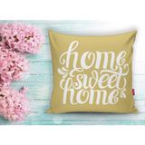 RealHomes Home Sweet Home Dijital Baskılı Dekoratif Yastık Kırlent Kılıfı