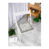 RealHomes Home Sweet Home Dijital Baskılı Fermuarlı Sandalye Minderi, RH-Frm309