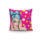 RealHomes K244 Pop Art Dijital Baskılı Dekoratif Yastık Kırlent Kılıfı
