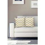 Realhomes K319 Zigzag Desen Dijital Baskılı Dekoratif Yastık Kırlent Kılıfı