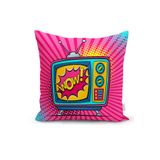 RealHomes K3280 Pop Art Wow TV Desenli Dekoratif Kırlent Kılıfı
