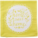 RealHomes K511 Home Sweet Home Dijital Baskılı Dekoratif Kırlent Kılıfı