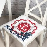 RealHomes K71 Çapa Desen Dijital Baskılı Dekoratif Kırlent Kılıfı