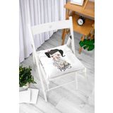 RealHomes K717 Fashion Girl Dijital Baskılı Modern Kırlent Kılıfı