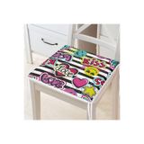 Realhomes Kiss Love Pop Art Tasarımlı Dijital Baskılı Modern Fermuarlı Sandalye Minderi