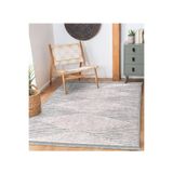RealHomes Krem Zemin Geometrik Motifli Tribal Desenli Geometrik Klasik Koridor Antre Yatak Odası Saçaklı Halı HaliDik-Deluxe-11117, 80 x 350