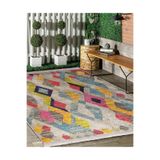 RealHomes Krem Zeminde El Dokuma Motifli Baklava Desenli Geometrik Vintage Mutfak Kaymaz Taban Saçaklı Halı HaliDik-Deluxe-12040, 80 x 150