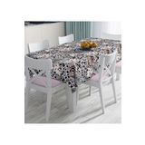 RealHomes Leopar Baskılı Ikat Desenli Modern Dijital Baskılı Masa Örtüsü, Masa-5283-140x140cm