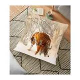RealHomes Leopar Desenli Dijital Baskılı 70x70 cm Yer Minderi