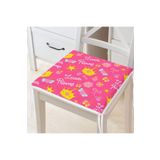 RealHomes Little Princess Yazılı Dijital Baskılı Özel Tasarım Modern Fermuarlı Sandalye Minderi, RH-Frm923