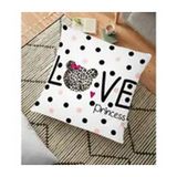 RealHomes Love Princess Motifli Dijital Baskılı Dekoratif 70x70 cm Yer Minderi