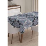 Realhomes Masa12 Modern Damask Desenli Dijital Baskılı 3D 140x220 cm Masa Örtüsü